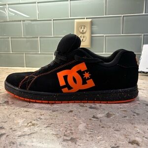 DC Black & Orange Skate Sneakers